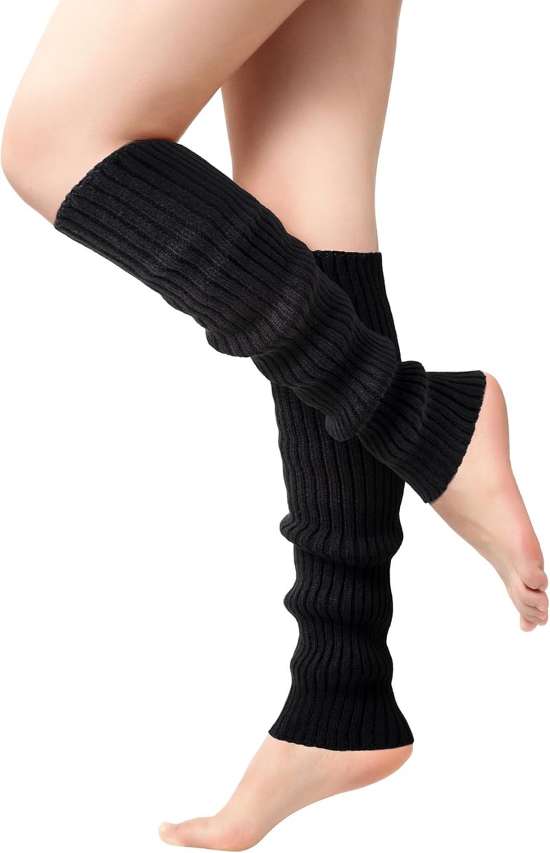 Pleneal Leg Warmers for Women - Leg Warmers 80s Ribbed Knitted Long Socks for Yoga Party Sports Fashion Accessories - Image 1